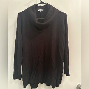 Splendid cowl neck waffle top